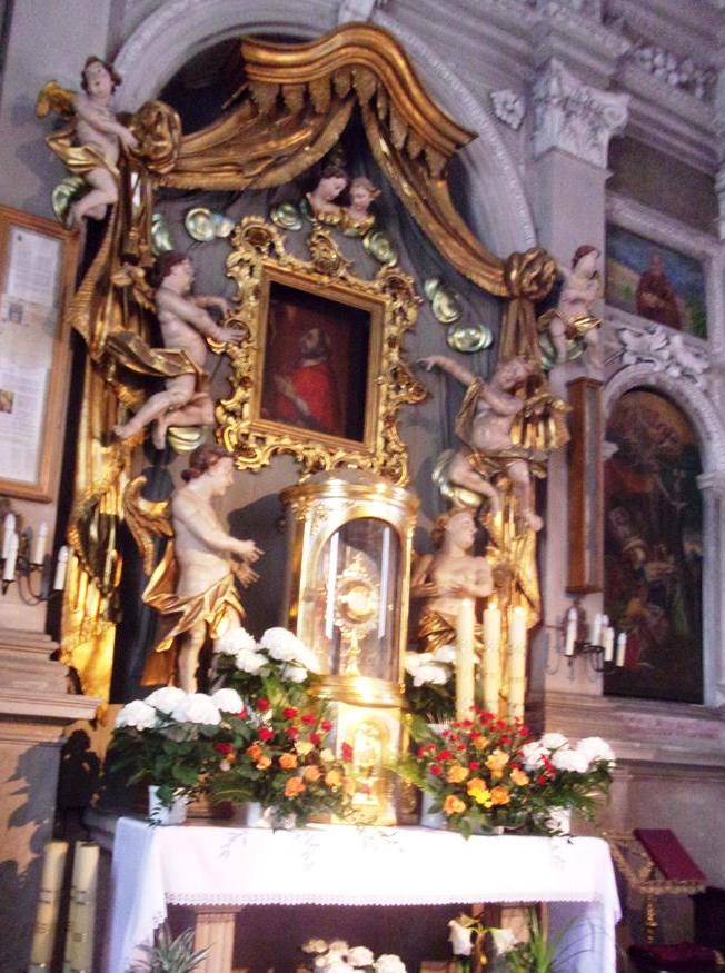 37. Niepołomice - kaplica Lubomirskich - cudowny obraz św. Boromeusza.JPG