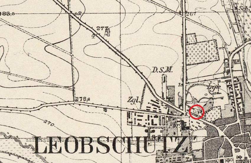 Głubczyce - cmentarz na starej mapie.jpg