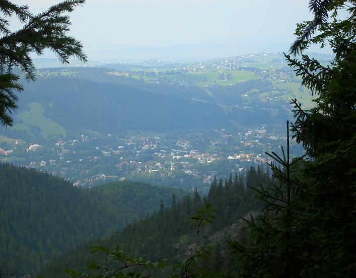 6. Tatry - widok ze ścieżki na Rów Podtatrzański.JPG