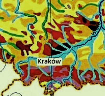 Czarnoziemy okolic Krakowa - fragment mapy gleb Polski.jpg