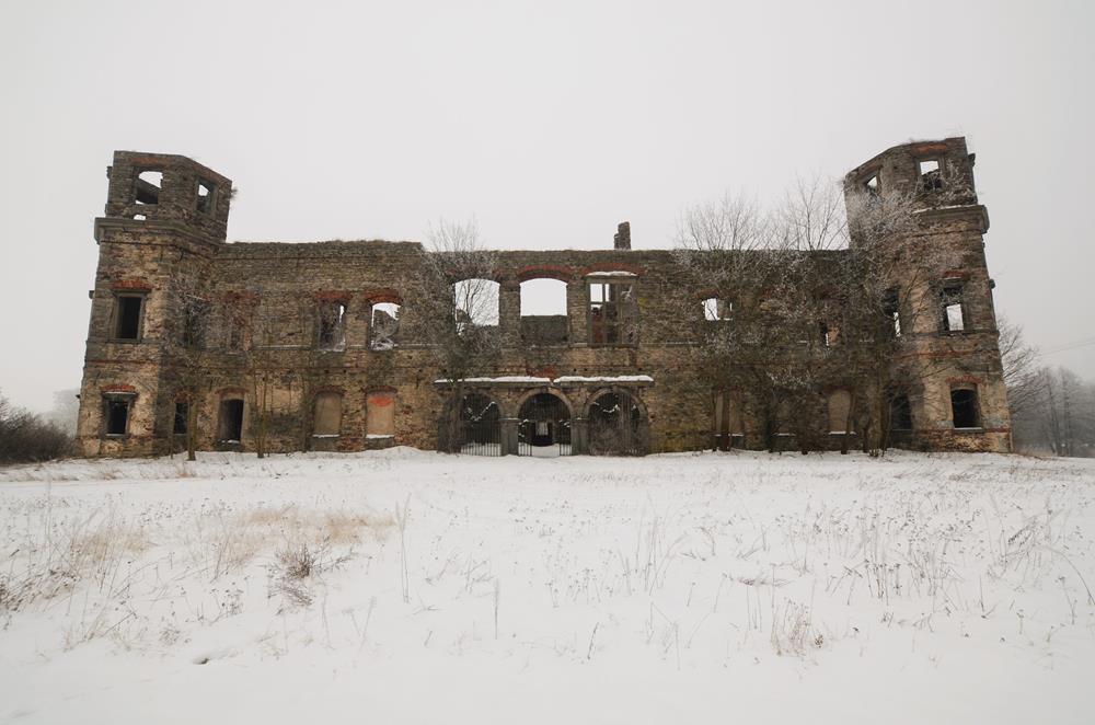 Podzamcze Piekoszowskie zamek z zewnątrz (1).JPG