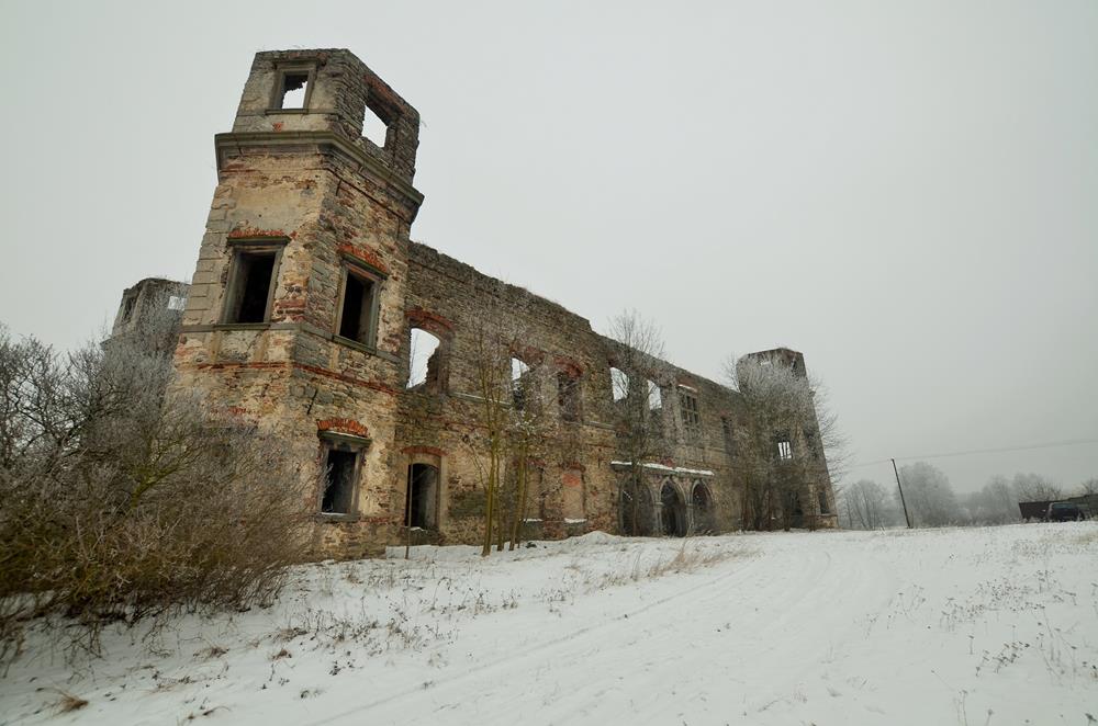 Podzamcze Piekoszowskie zamek z zewnątrz (2).JPG