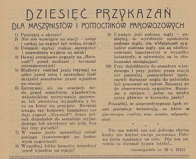 10 przykazań dla maszynistów r.1925..jpg